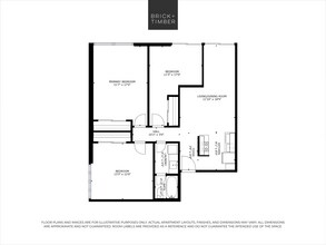 3 Bedroom 1 Bath 203 203 floor plan